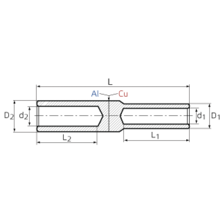 КВТ Гильза алюмомедная ГАМ-16/10 (мин партия 20 шт.) 50553 KVT КВТ Гильза алюмомедная ГАМ-16/10 (мин партия 20 шт.) 50553 KVT