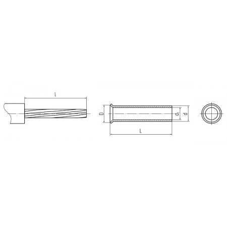 КВТ Наконечник втулочный НШВ 2.5–8 (мин партия 100 шт.) 57933 KVT КВТ Наконечник втулочный НШВ 2.5–8 (мин партия 100 шт.) 57933 KVT