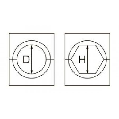 КВТ Матрица для стал. зажима шестигр. МШ-31,2-С/100т 61505 KVT КВТ Матрица для стал. зажима шестигр. МШ-31,2-С/100т 61505 KVT