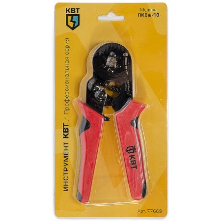КВТ Пресс-клещи (кримперы) ПКВш-10 77669 KVT КВТ Пресс-клещи (кримперы) ПКВш-10 77669 KVT