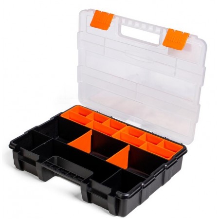 КВТ Кейс-органайзер с 9 отделениями и 2 съемными модулями, серия «ПРОФИ» 81443 KVT КВТ Кейс-органайзер с 9 отделениями и 2 съемными модулями, серия «ПРОФИ» 81443 KVT