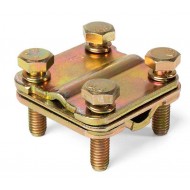 КВТ Зажим заземления крестообразный ЗАК-60 (мин партия 10 шт.) Fortisflex 83722 KVT